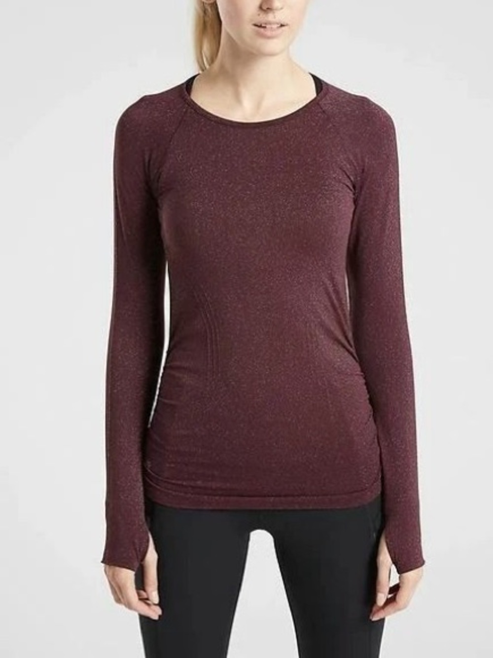 Athleta Speedlight GlowTop in Burgundy